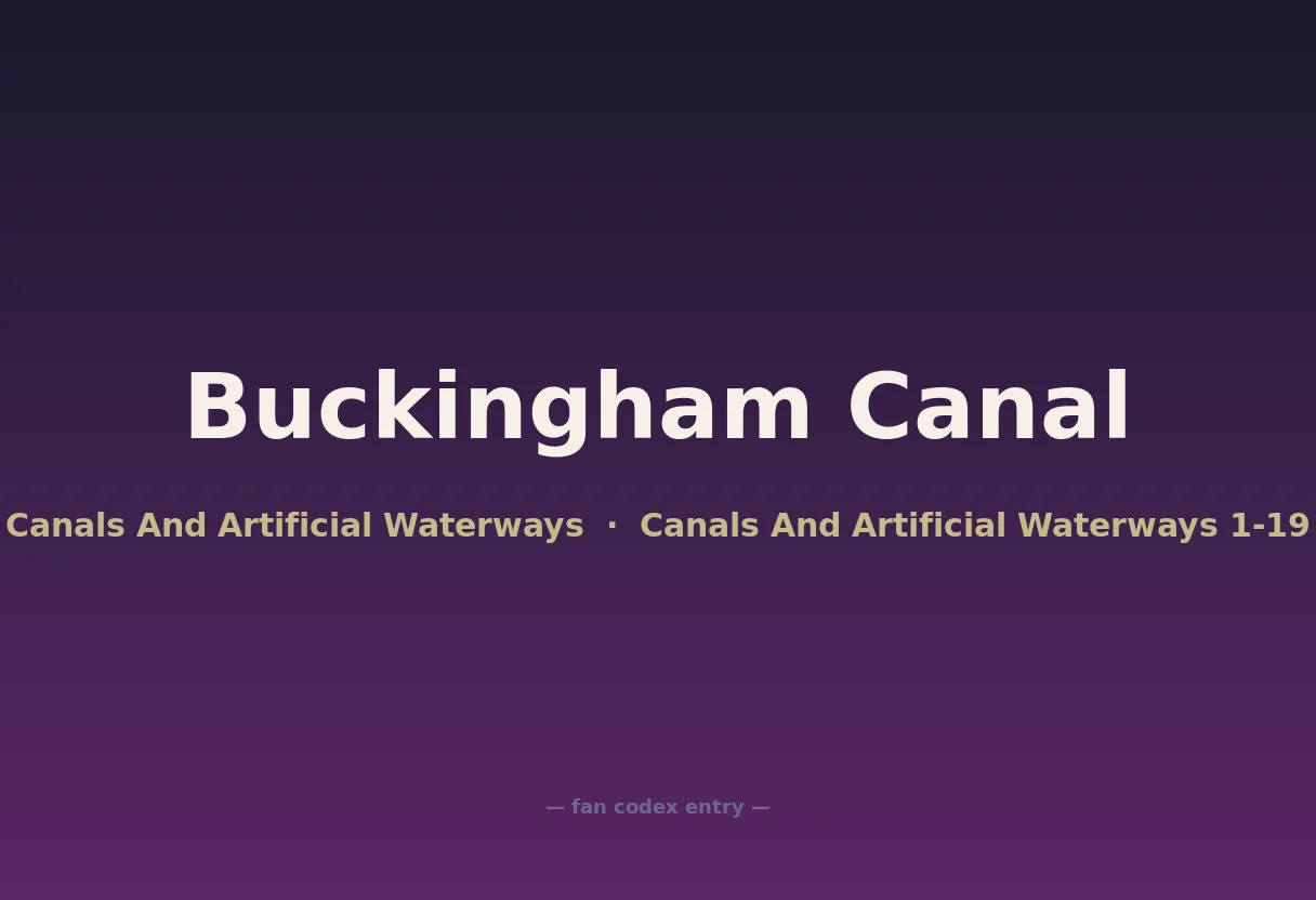Buckingham Canal