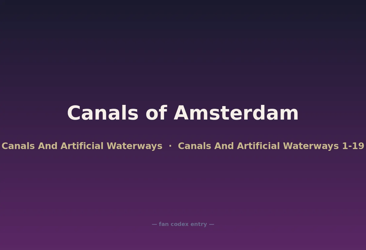 Canals of Amsterdam
