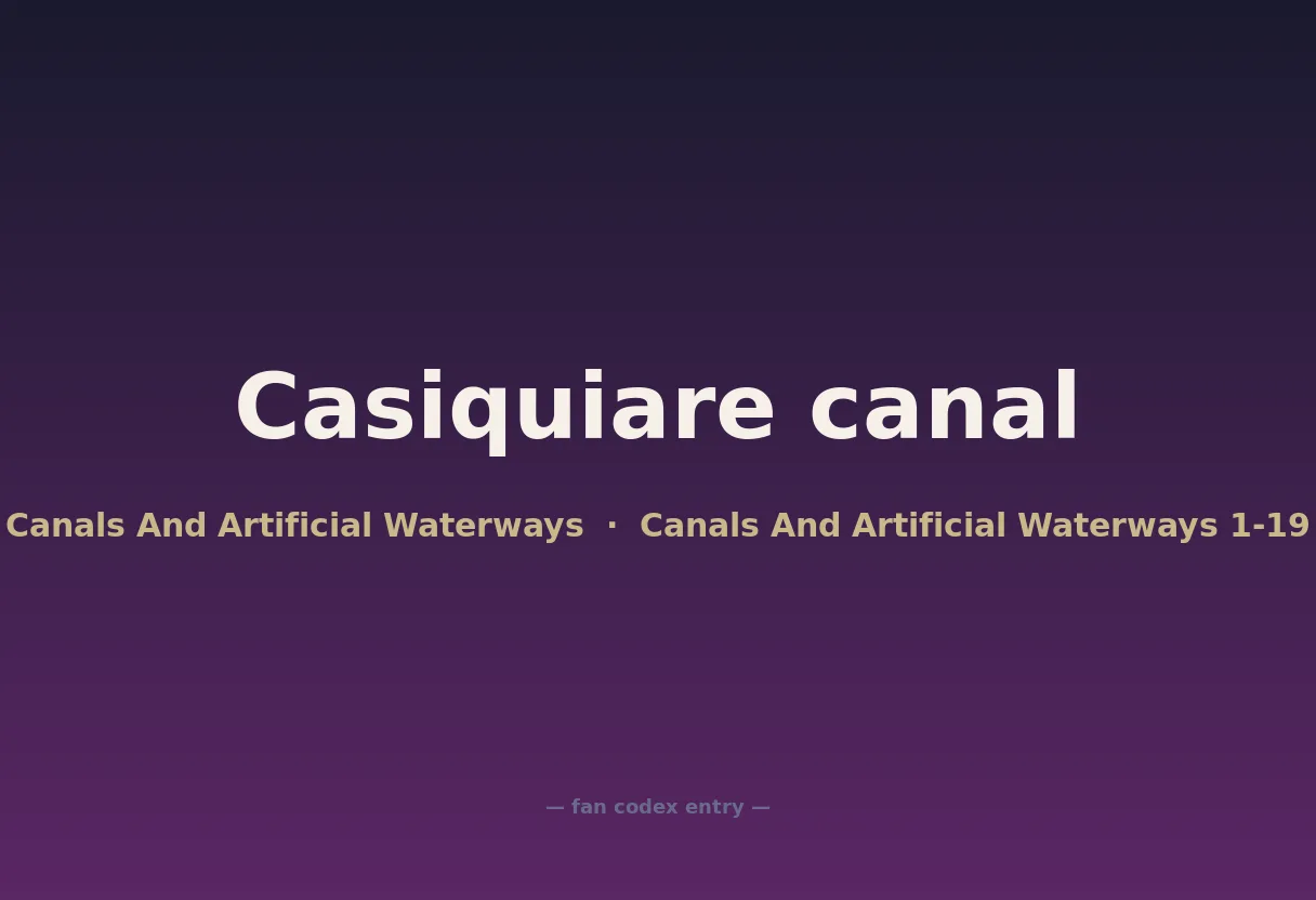 Casiquiare canal