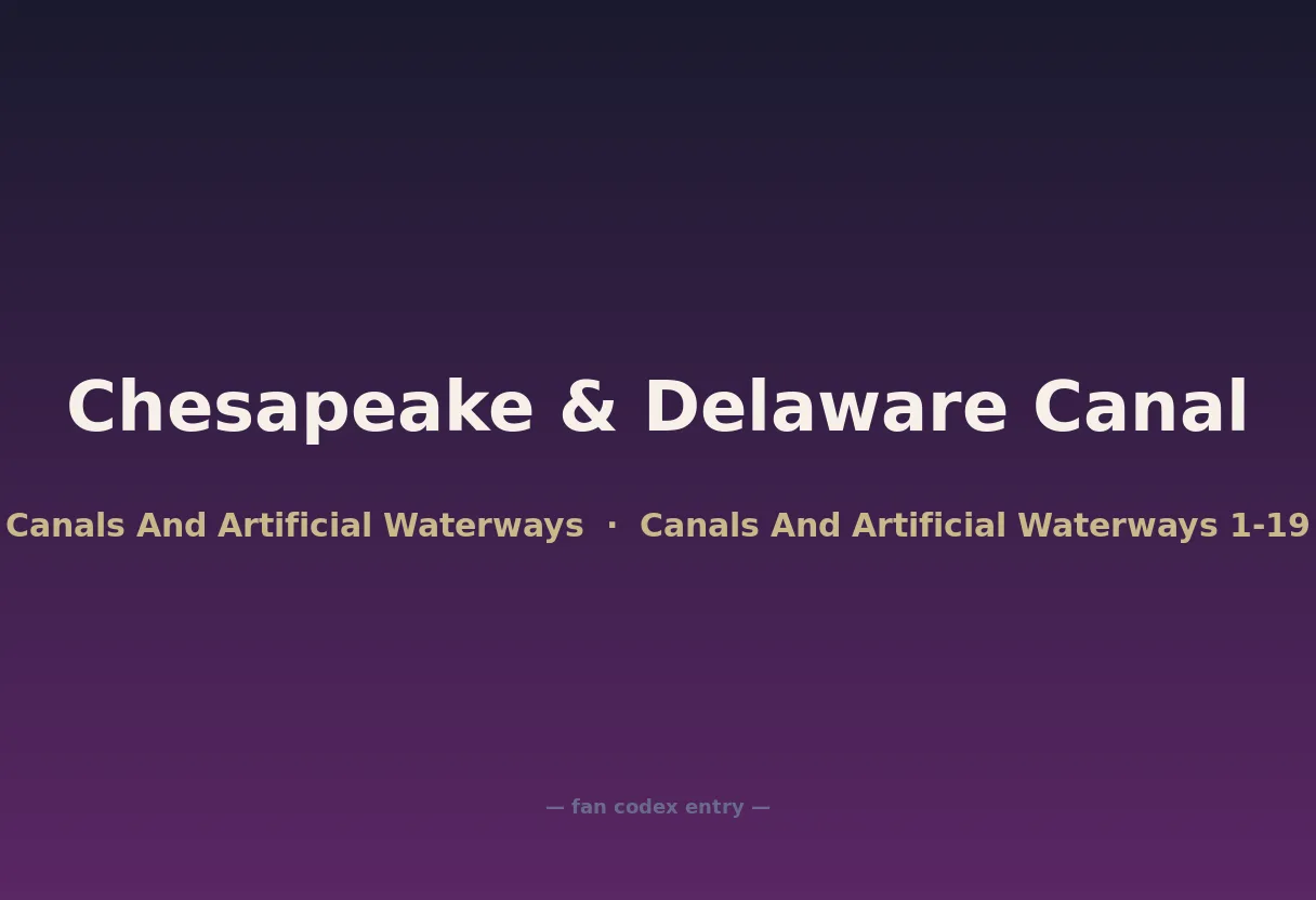 Chesapeake & Delaware Canal