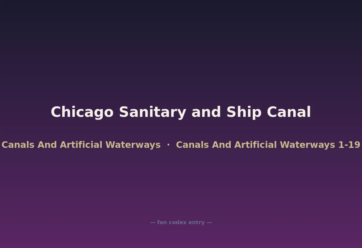 Chicago Sanitary and Ship Canal