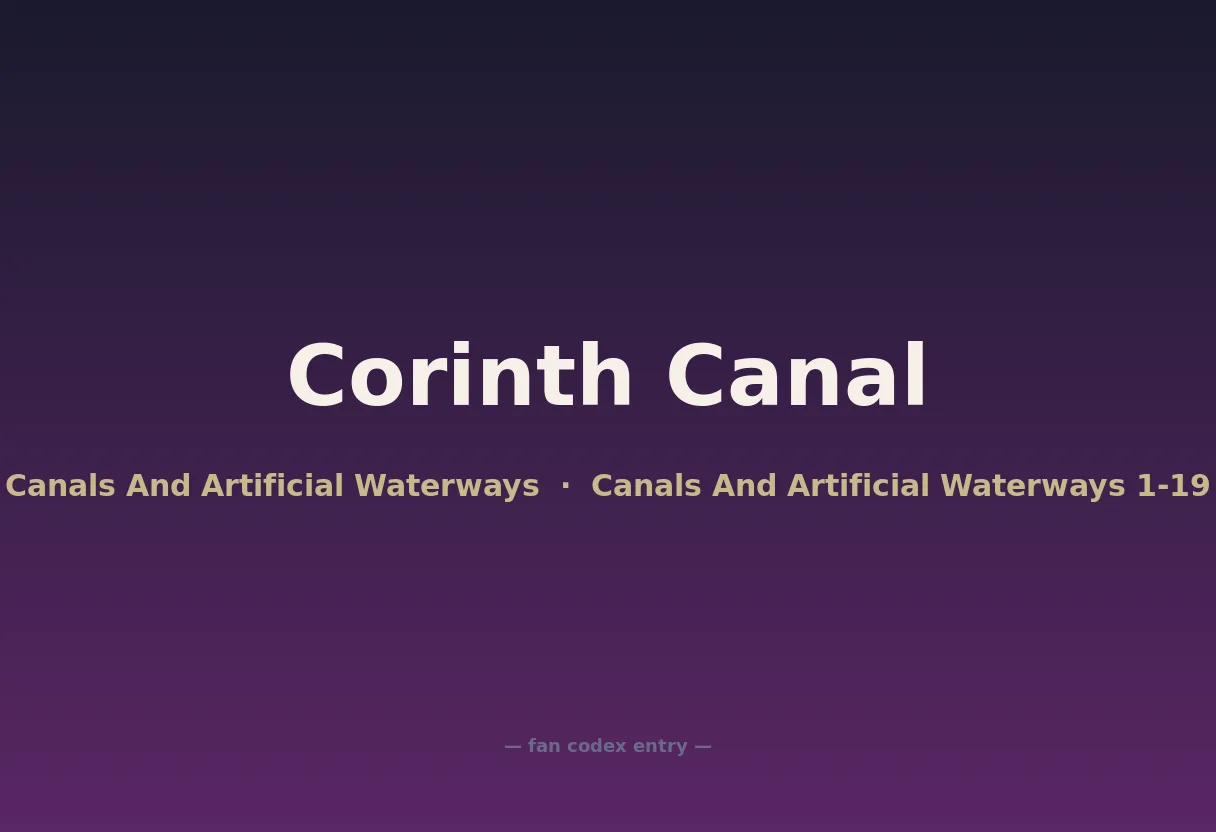 Corinth Canal