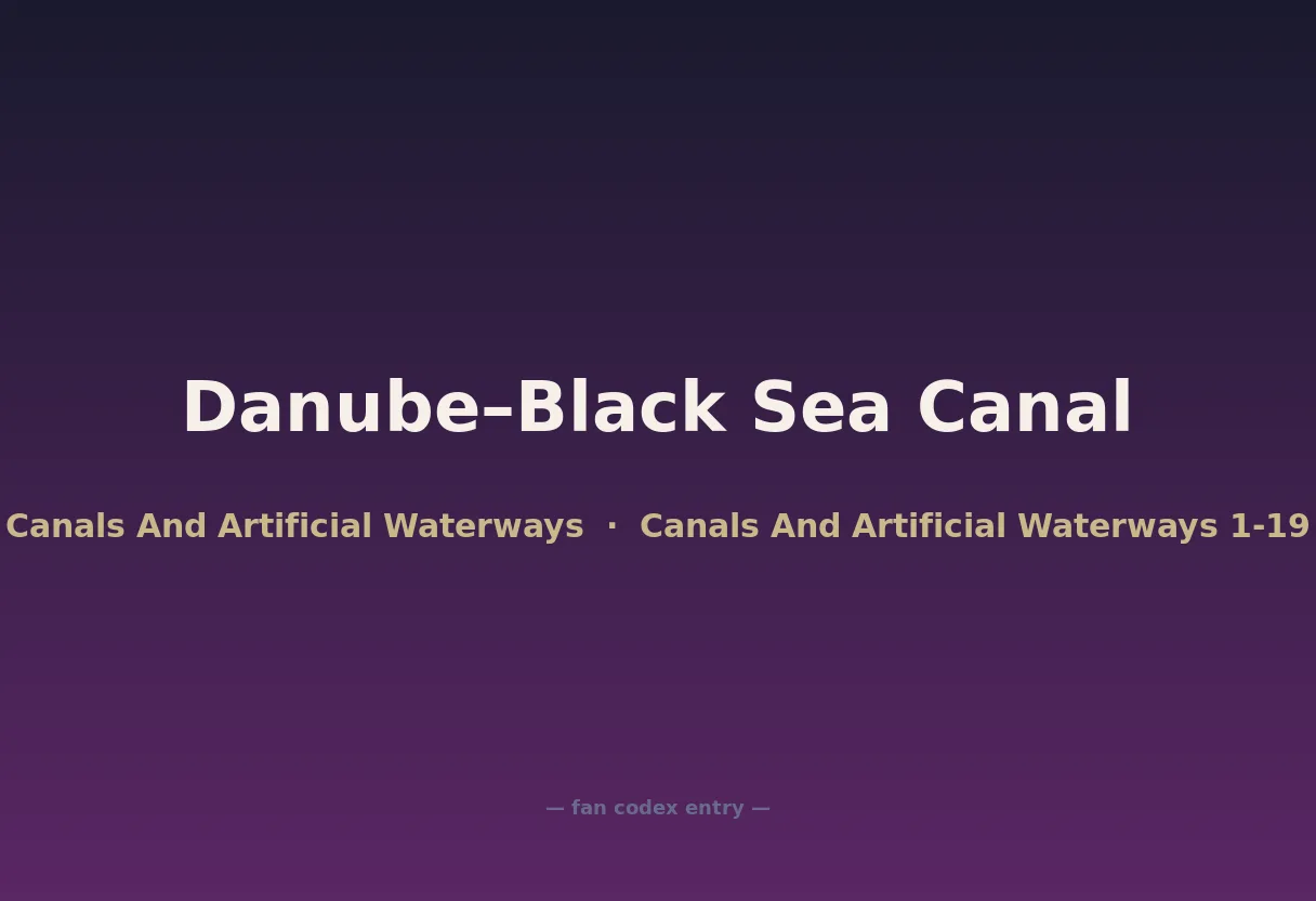 Danube–Black Sea Canal
