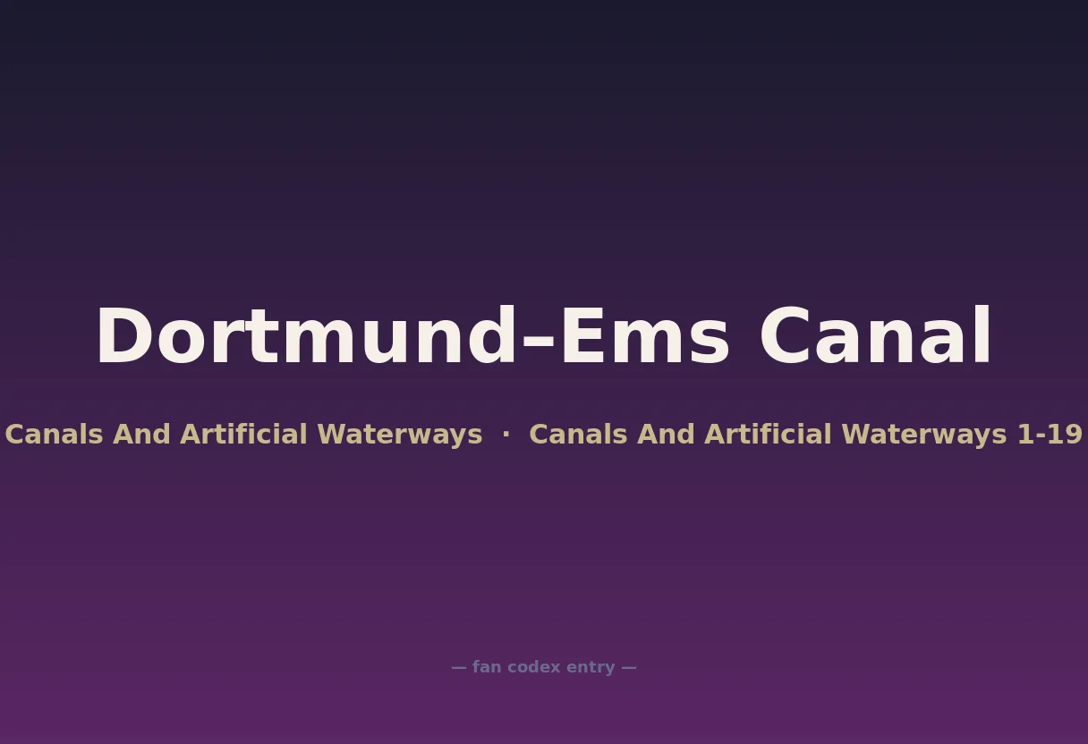 Dortmund–Ems Canal