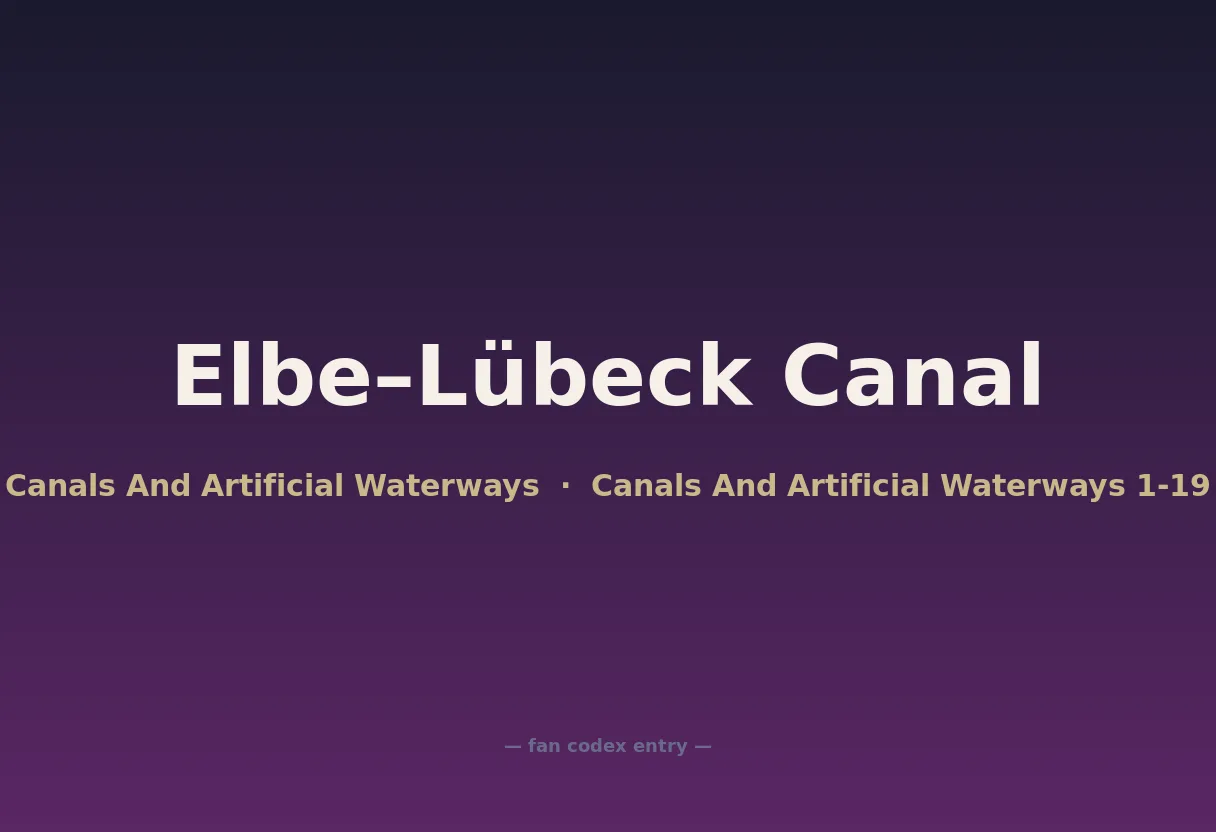 Elbe–Lübeck Canal